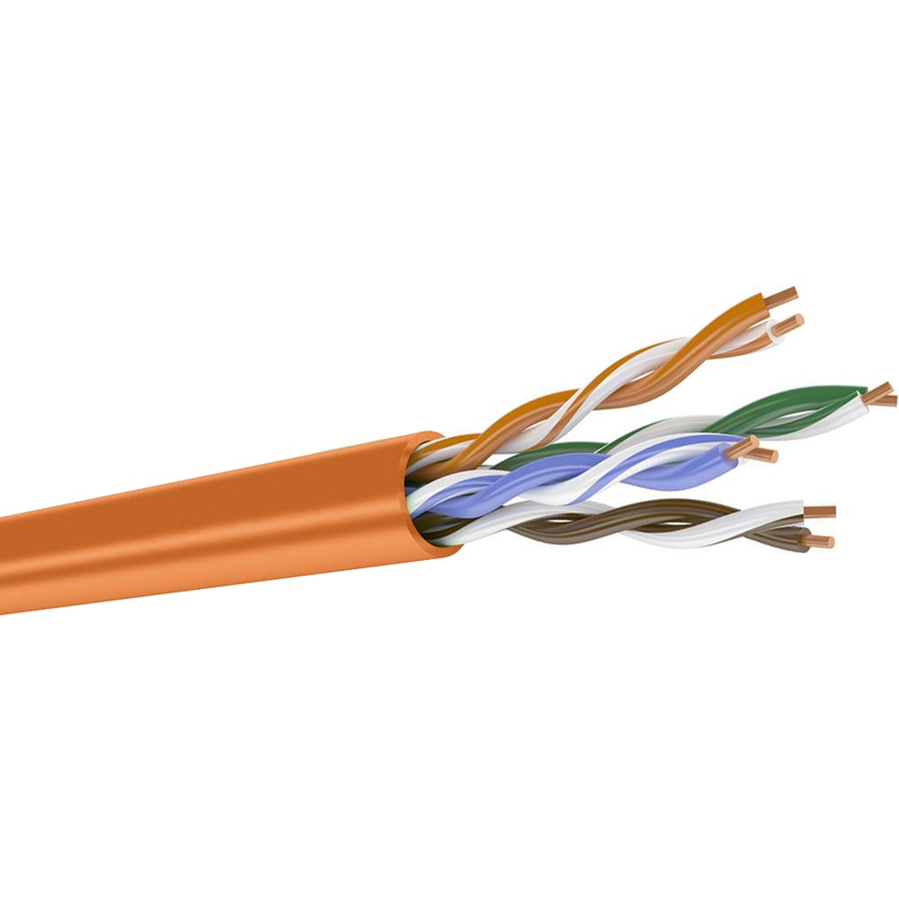 Изображение товара Кабель DATAREX категории 5е U/UTP 305м оранжевый в коробке для внутреннего монтажа