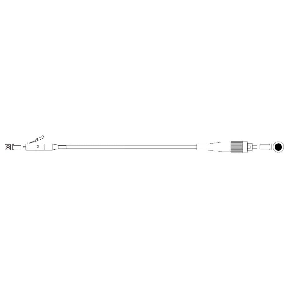 Монтажный оптический шнур DATAREX lc-fc, om3, нга-hf, бирюзовый, 3,0 м DR-224224