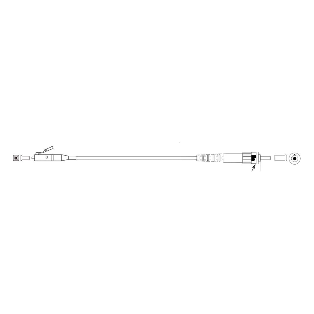 Монтажный оптический шнур DATAREX lc-st, os2, нга-hf, желтый, 3,0 м DR-224304