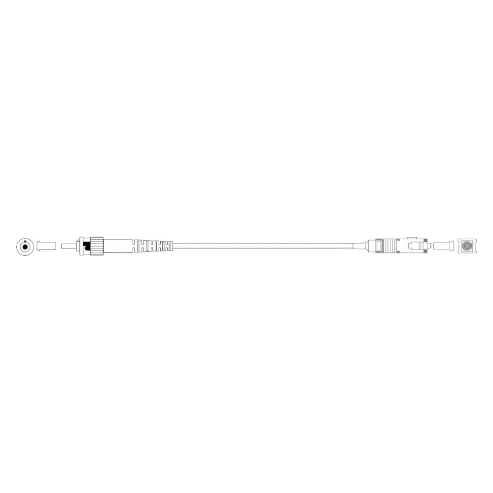 Монтажный оптический шнур DATAREX sc-st, om3, нга-hf, бирюзовый, 3,0 м DR-225324