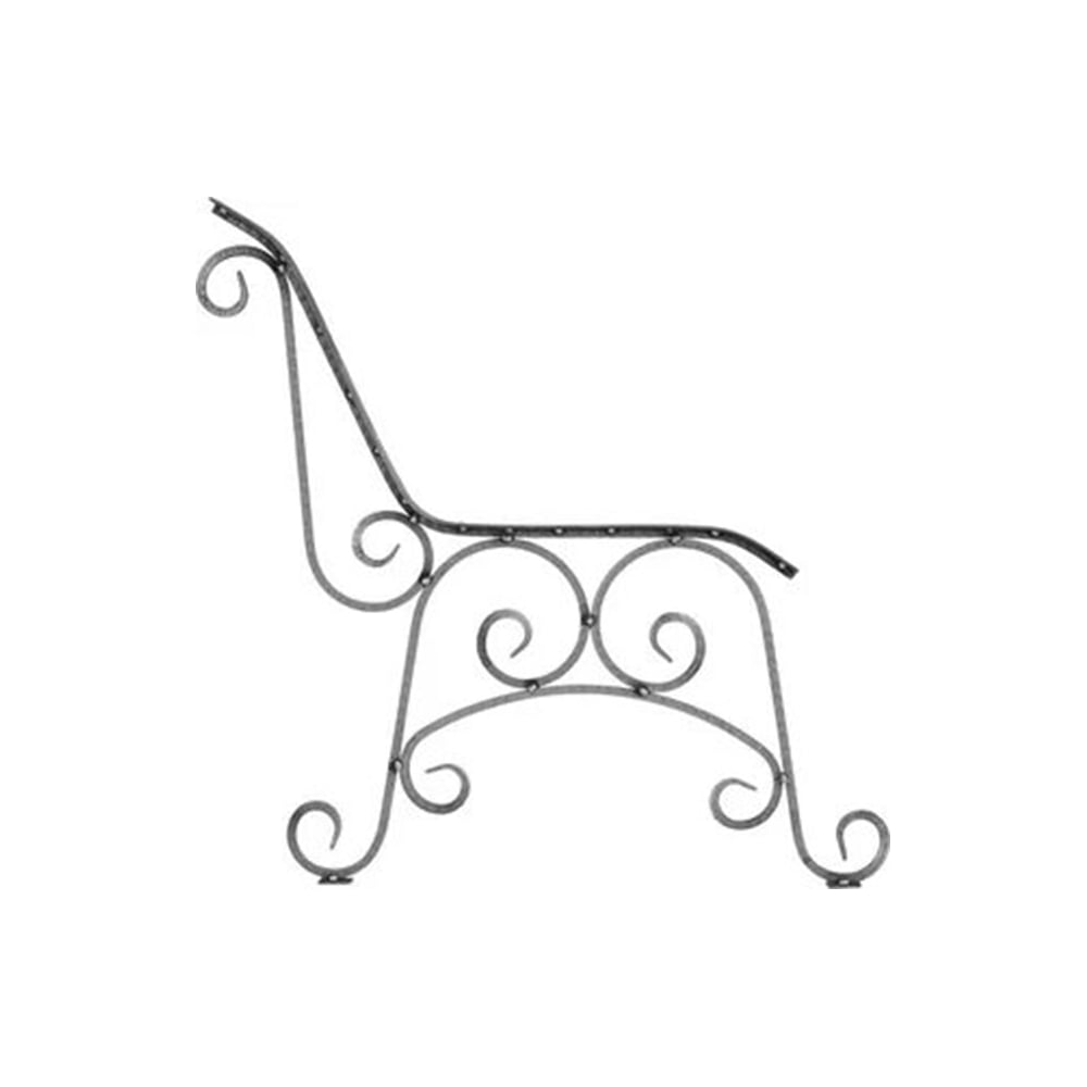 Изображение товара Боковина для скамьи СВОЙ МАСТЕР Вензель средняя арт 01.0109 металл серый ненескользящая