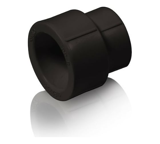 Изображение товара Переходная муфта Blue Ocean полипропиленовая 32-25 UV-pro с защитой от ультрафиолета черная PPRF/RС(Bk)-32х25