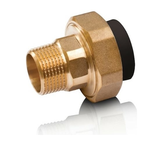 Изображение товара Муфта Blue Ocean полипропиленовая, комбинированная, разъёмная нр 20x1/2 UV-pro с защитой от ультрафиолета черная PPRF/UAM(Bk)-20