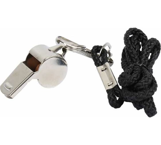 Изображение товара Свисток с шариком Jogel JA-126, металл, на шнурке, маленький УТ-00015944