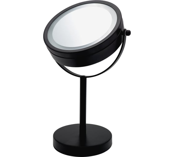 Изображение товара Косметическое настольное зеркало RIDDER Daisy 1х/3х-увелич. LED чёрный О3111010