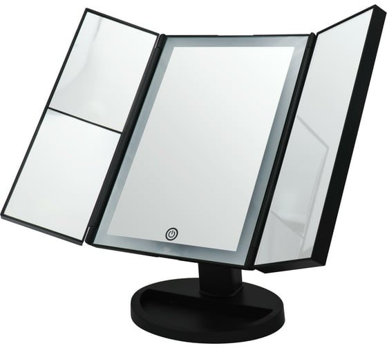 Изображение товара Косметическое настольное зеркало RIDDER Vivian M 1х/2х/5х-увелич. LED сенсор USB чёрный О3110010
