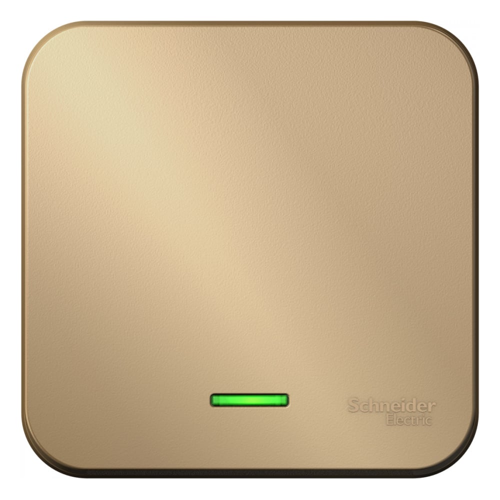 Изображение товара Выключатель 1-клавишный Blanca Systeme Electric с подсветкой 250В 10А титан