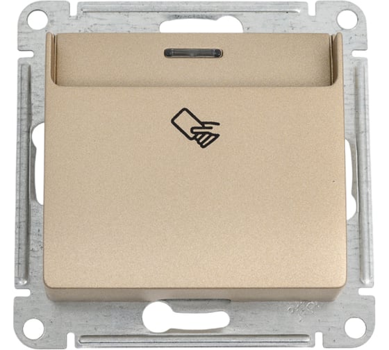 Изображение товара Карточный выключатель Systeme Electric сх.6, механический, титан GSL000469