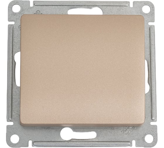 Изображение товара Механизм выключателя Systeme Electric Glossa нажимная кнопка, сх.1, 10ах, титан GSL000415