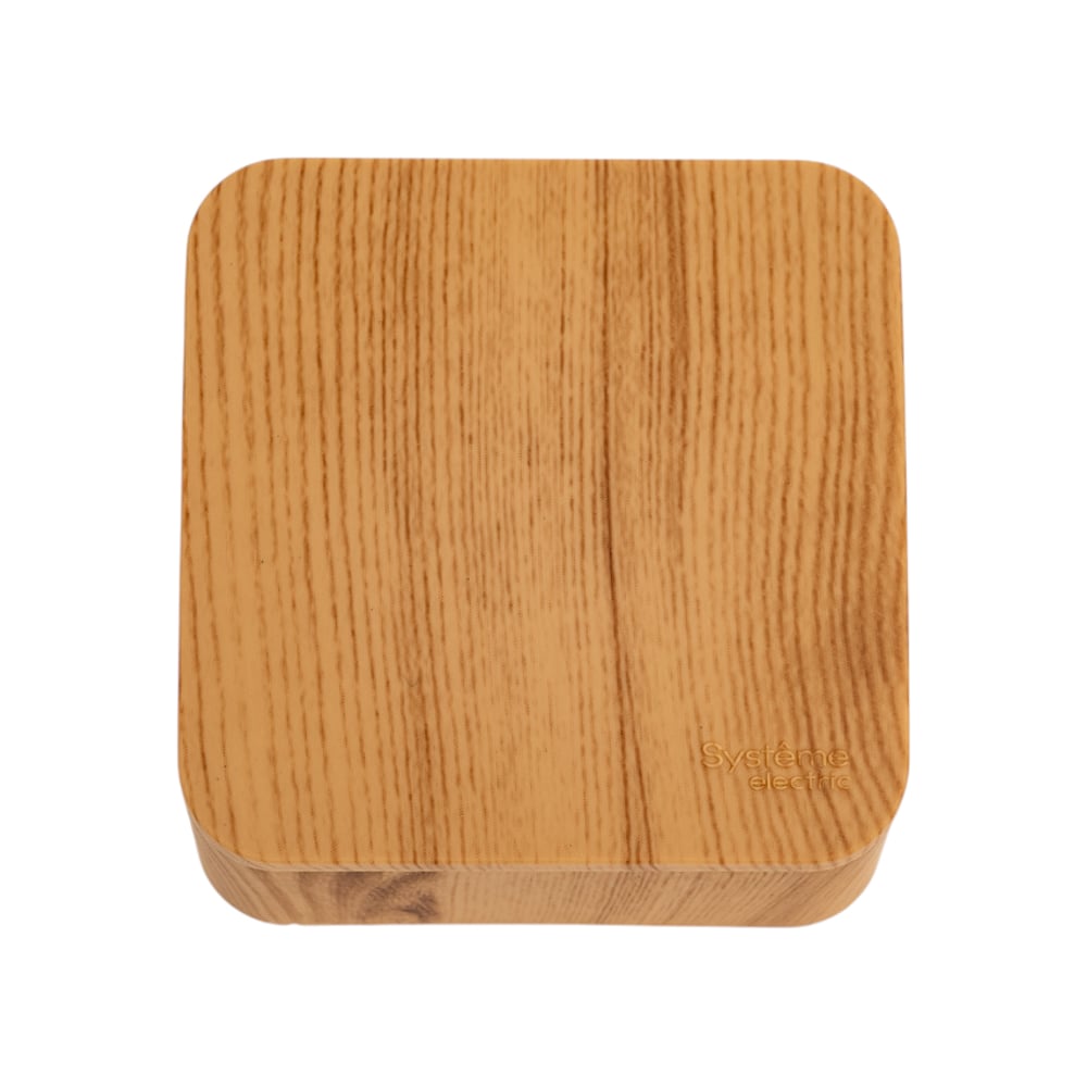 Изображение товара Одноклавишный выключатель Blanca открытая установка 10А ясень Sistema Electric