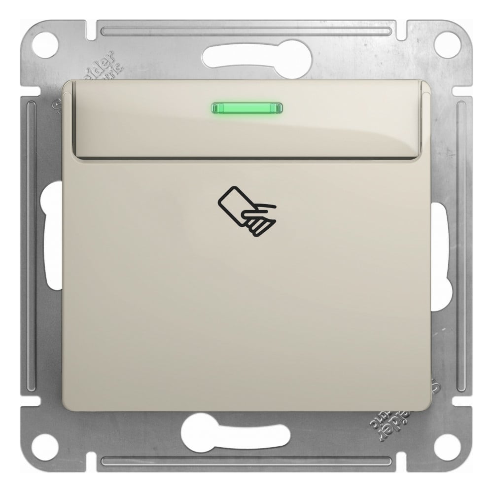 Механизм карточного выключателя Systeme Electric Glossa 10ax, молочный GSL000969