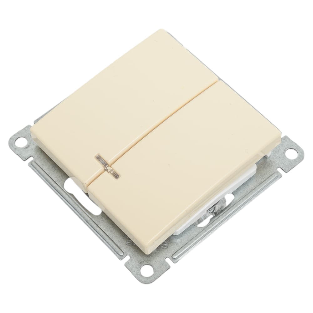 Изображение товара Механизм 2-клавишного выключателя с подсветкой Systeme Electric W59 10ах, слоновая кость VS510-251-2-86