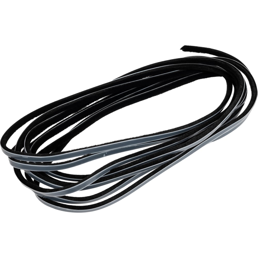 Изображение товара Щёточный уплотнитель Mebax 7x6 чёрный моноколор, в пакете 6 м 00-00001634