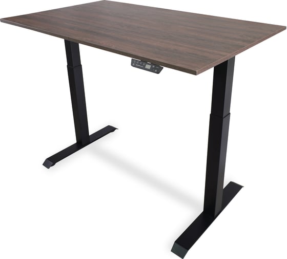 Изображение товара Стол с регулируемой высотой StolStoya МОТОР UP рама черная, столешница ЛДСП, Дуб Милано, 145x80 PE211IBSLDM145