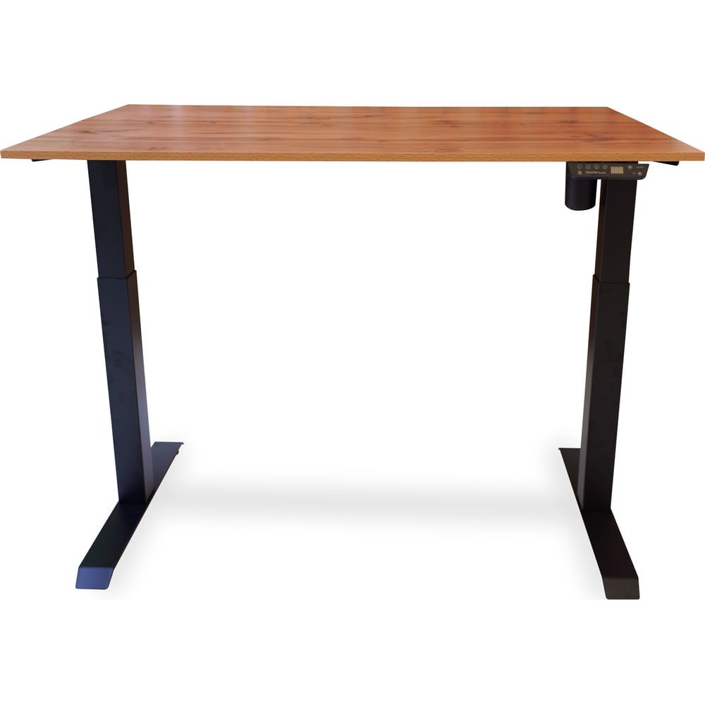 Изображение товара Стол с регулируемой высотой StolStoya МОТОР UP рама черная столешница Дуб лофт 125x75