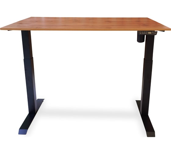 Изображение товара Стол с регулируемой высотой StolStoya МОТОР UP рама черная, столешница ЛДСП, Дуб лофт, 125x75 PE211IBSLDL125