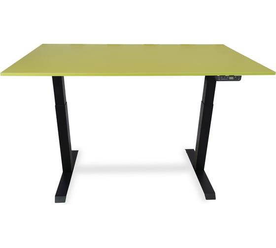 Изображение товара Стол с регулируемой высотой StolStoya МОТОР UP рама черная, столешница ЛДСП, Лайм, 130x60 PE211IBSLSL130