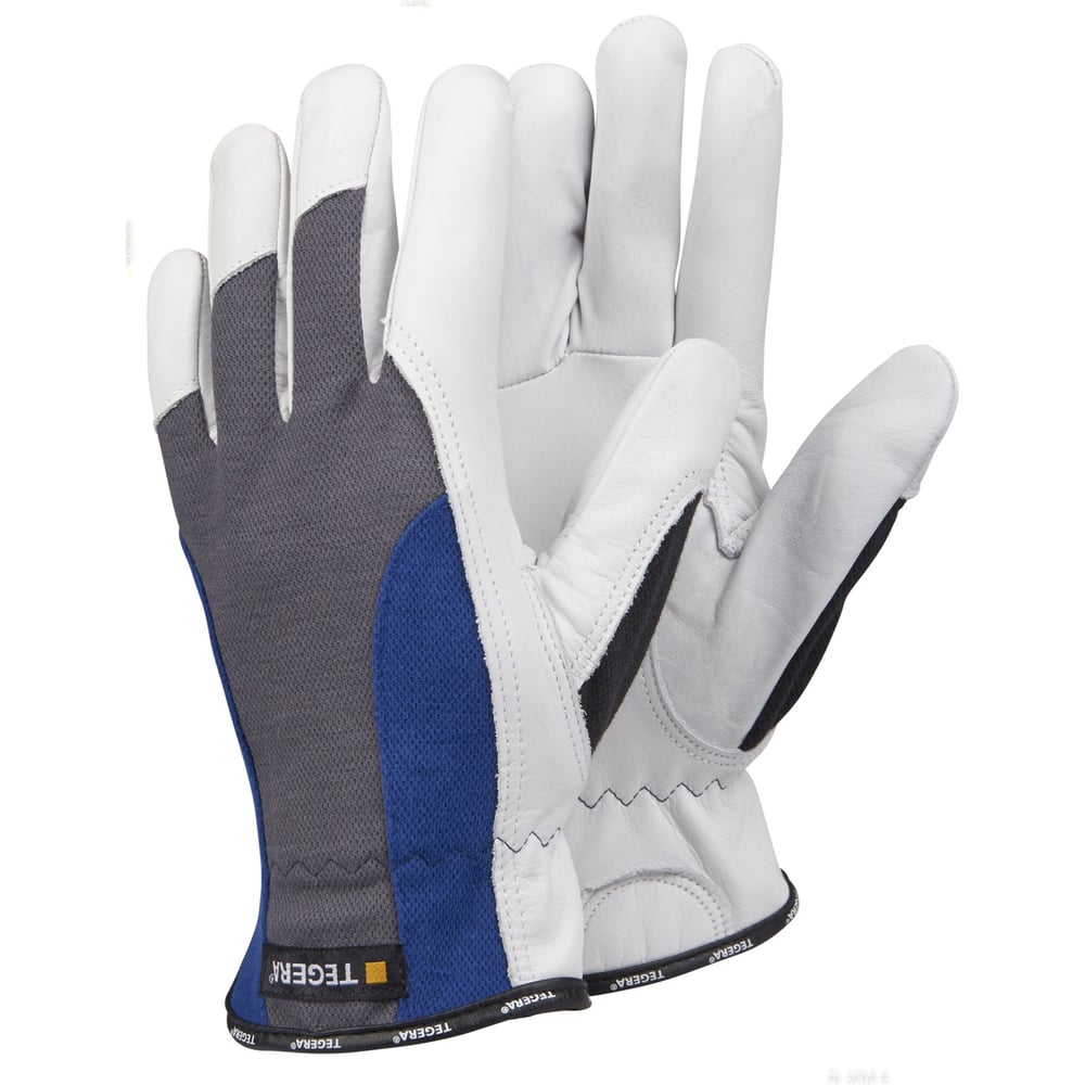 Универсальные перчатки TEGERA, цвет белый/серый, размер S