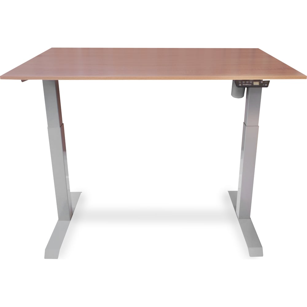 Изображение товара Стол с регулируемой высотой StolStoya МОТОР UP из ЛДСП и стальной рамы, габариты 145x80 см