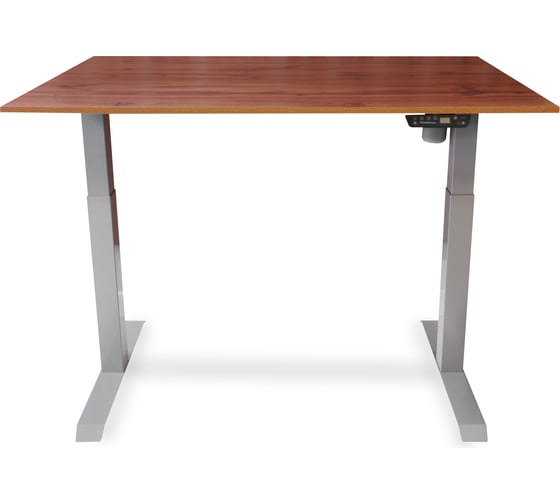Изображение товара Стол с регулируемой высотой StolStoya МОТОР UP рама серая, столешница ЛДСП, Дуб лофт, 145x80 PE211ISSLDL145