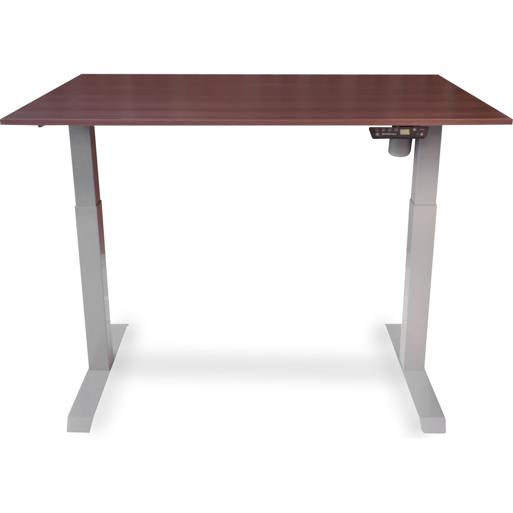 Изображение товара Стол с регулируемой высотой StolStoya МОТОР UP рама серый ЛДСП Орех Сопрано 145x80
