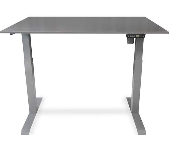 Изображение товара Стол с регулируемой высотой StolStoya МОТОР UP рама серая, столешница ЛДСП, Вулкан, 160x80 PE211ISSLS160