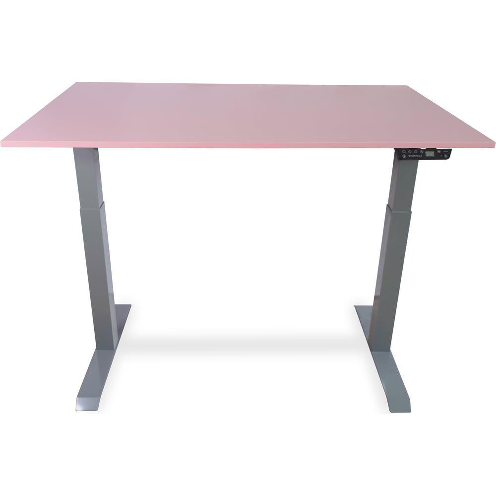 Изображение товара Стол с регулируемой высотой StolStoya МОТОР UP серый и Барби размер 130x60