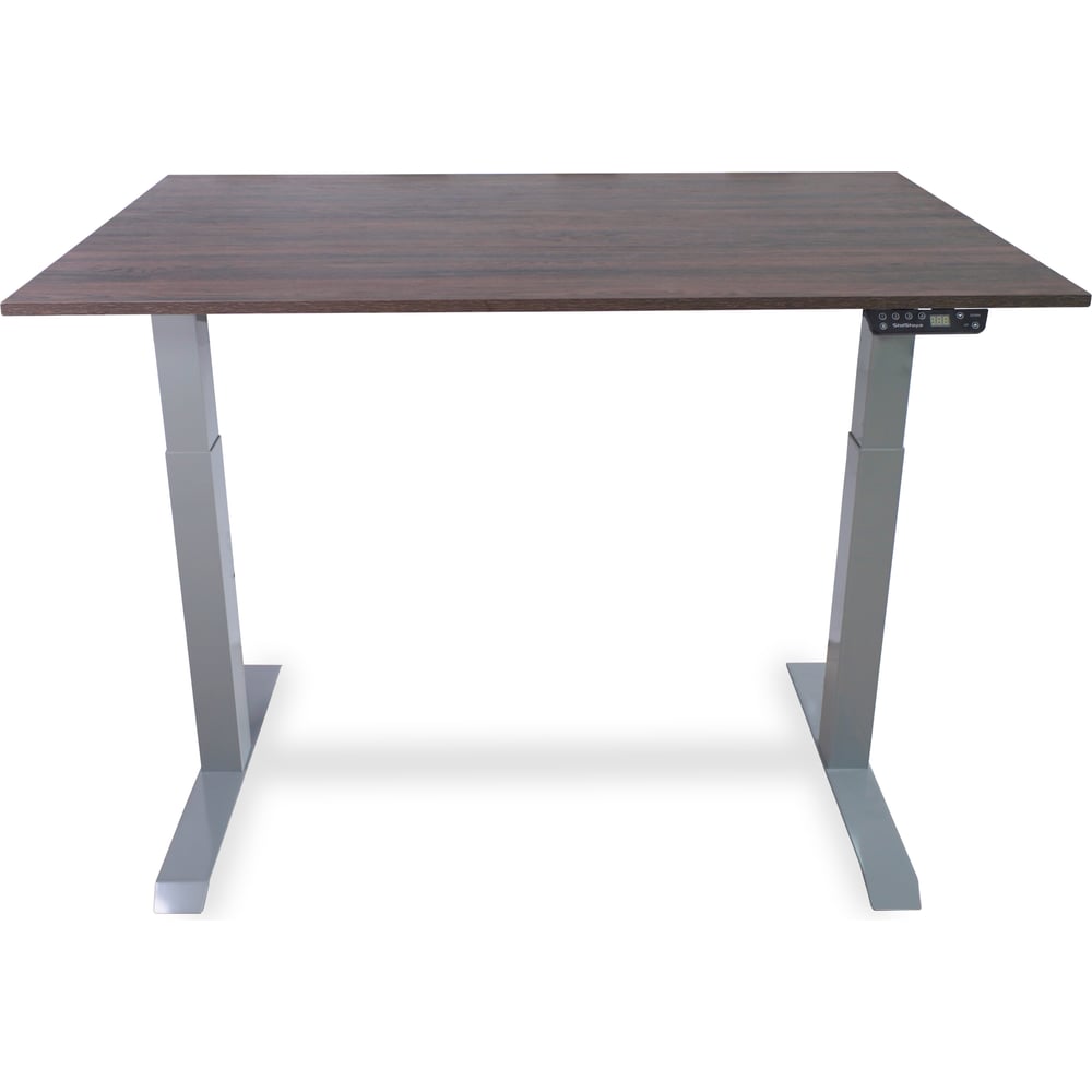 Изображение товара Стол с регулируемой высотой StolStoya МОТОР UP рама серая, столешница Дуб Милано 145x80