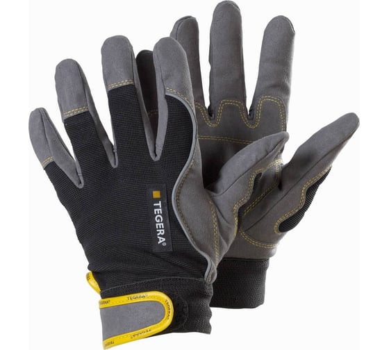 Изображение товара Защитные рабочие перчатки TEGERA 9200 из искусственной кожи, без подкладки, р. 11 9200-11