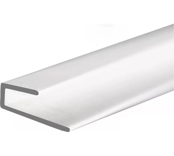 Изображение товара Стартовый ПВХ профиль Центурион 3 мм, Край, белый, 2,44 м 14647