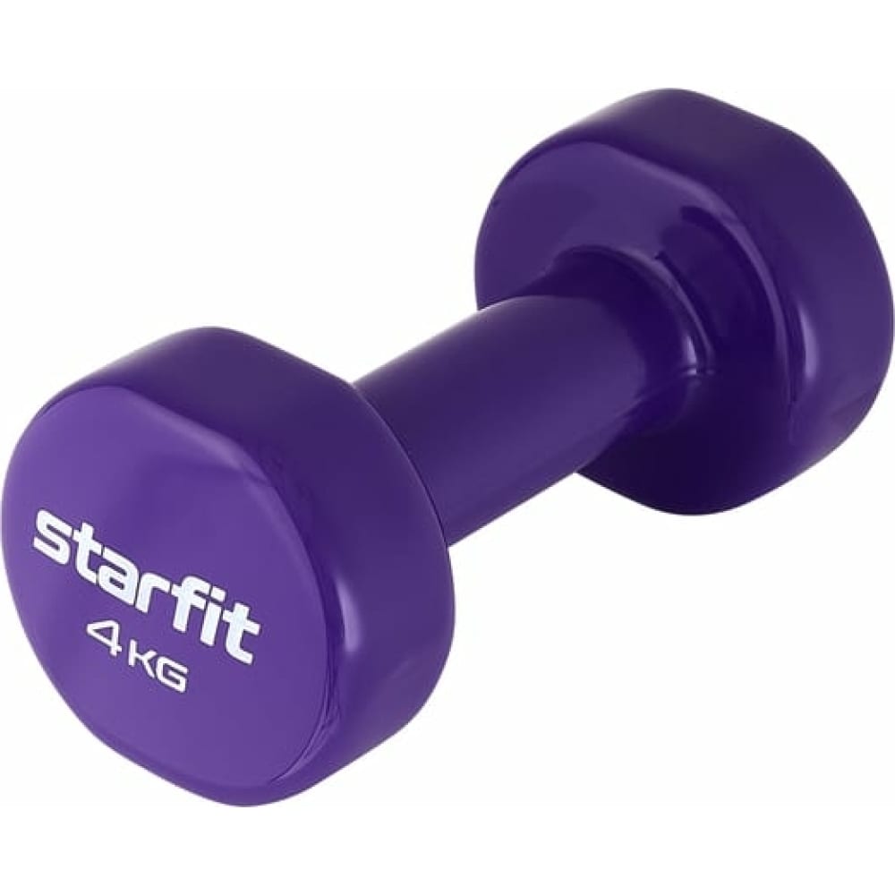 Виниловая гантель Starfit гантели для фитнеса sport elite h 203 3 кг 2 штуки фиолетовый