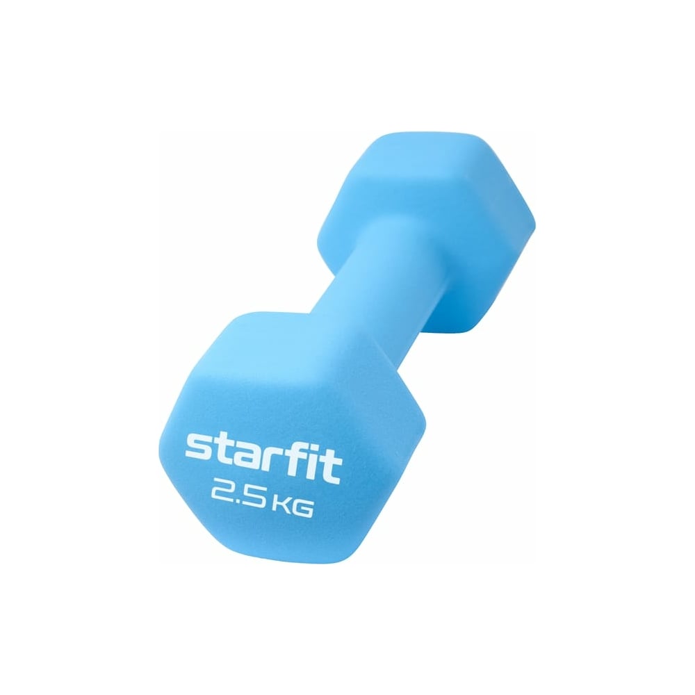 Неопреновая гантель Starfit гантель original fittools ft vwb 1 2 кг синий