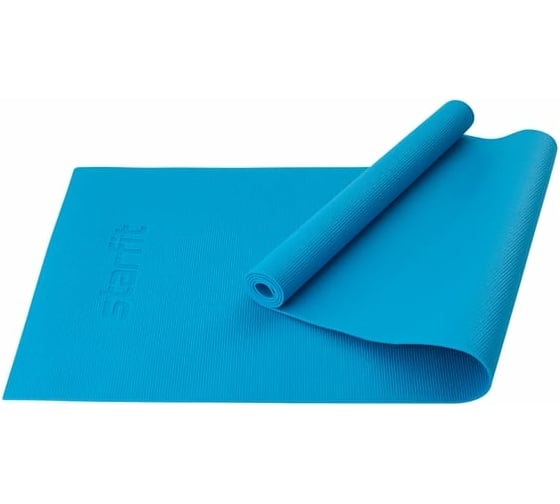 Изображение товара Коврик для йоги и фитнеса Starfit FM-101 PVC, 0.4 см, 183x61 см, синий ЦБ-00001467