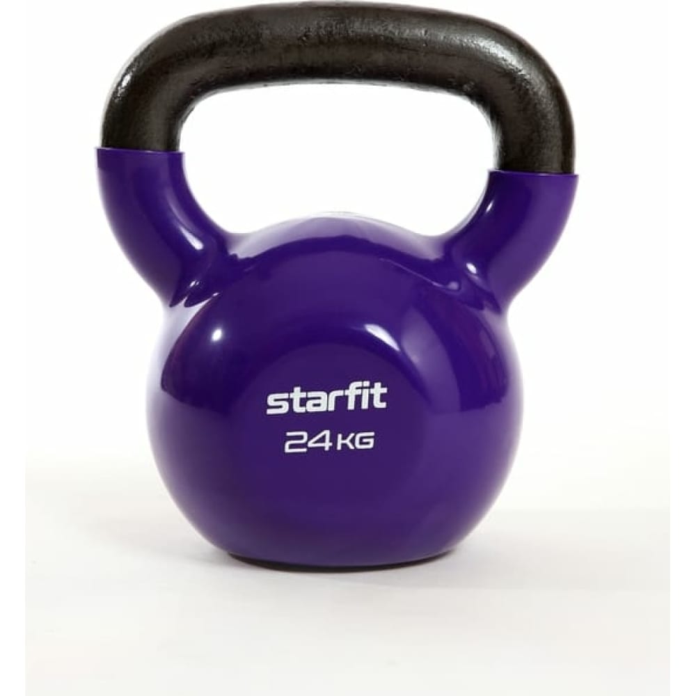 Виниловая гиря Starfit гантели для фитнеса sport elite h 203 3 кг 2 штуки фиолетовый