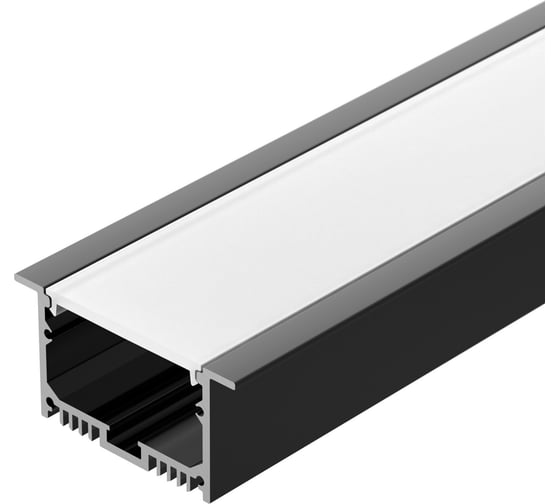 Изображение товара Профиль Arlight с экраном SL-LINIA62-F-2500 BLACK+OPAL 0 36307 036307