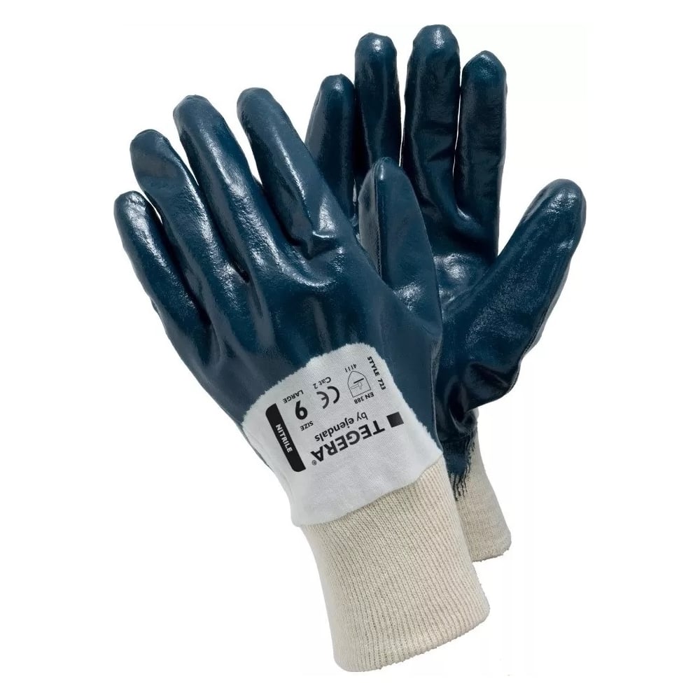 Перчатки TEGERA, размер S, цвет синий 723-7 - фото 1