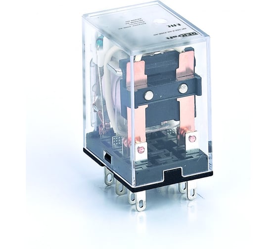 Изображение товара Промежуточное реле 2-контактное с LED DEKraft ПР-102, 5 А, 24 В, DC 23838DEK