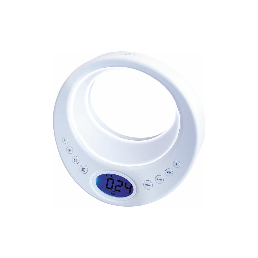 Изображение товара Радио-часы BVItech белый BV-46Wxx с цифровой настройкой