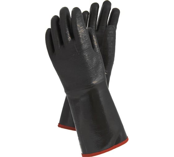 Изображение товара Противохимические перчатки TEGERA 494, на зимней подкладке, удлиненные, жаропрочные, размер 10 494-10