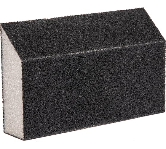 Изображение товара Губка для шлифования 125x75x25 мм, трапеция, средняя жесткость, Р100 СИБРТЕХ 757307