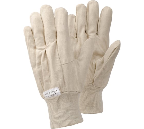 Изображение товара Текстильные перчатки TEGERA 2170 хлопок, без подкладки, р. 10 2170-10