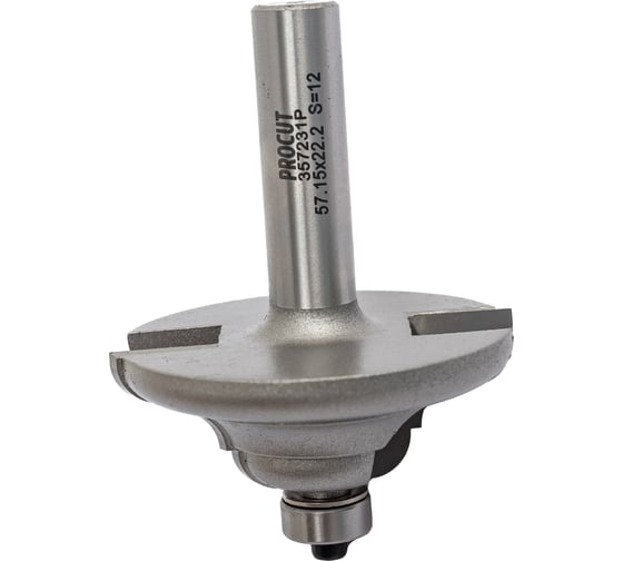 Изображение товара Фреза фигурная молдинговая c нижним подшипником R=4 мм, D=57.15x22.2x74 мм, S=12 мм PROCUT 357231P