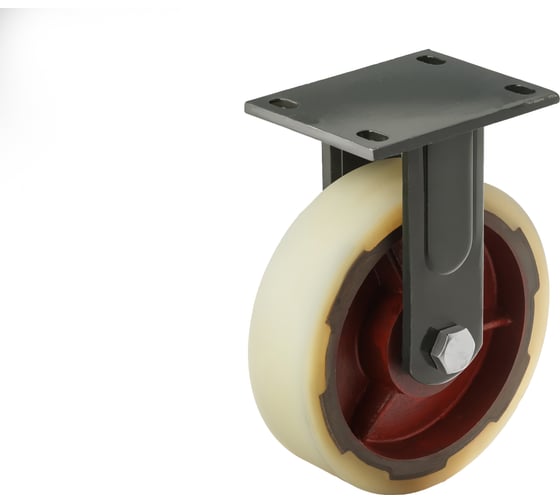 Изображение товара Колесо сверхбольшегрузное нейлоновое неповоротное FHdn80 200 мм, 2000 кг А5 1007633