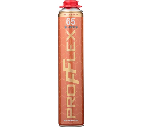Изображение товара Пена пистолетная монтажная PROFFLEX PRO 65л-Голд зима 850 мл 70121