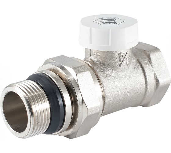 Изображение товара Настроечный клапан радиатора PROFACTOR прямой с уплотнением 3/4 PF RVS 377UR