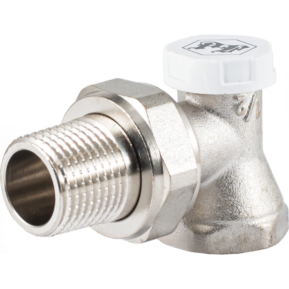 Настроечный угловой клапан радиатора PROFACTOR клапан для радиатора настроечный угловой полипропилен d25х3 4 белый ростурпласт