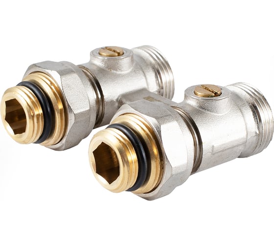 Изображение товара Узел нижнего подключения радиатора PROFACTOR прямой шаровой 1/2х3/4 ЕК PF RVS 612