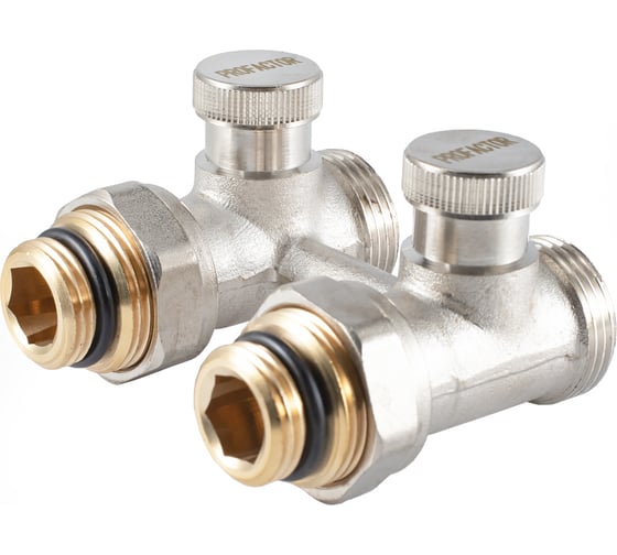 Изображение товара Узел нижнего подключения радиатора PROFACTOR прямой 1/2х3/4 ЕК PF RVS 610