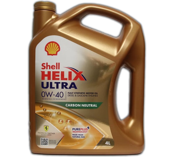 Изображение товара Моторное масло SHELL Helix Ultra 0W-40 (4л), (Германия), 550065927