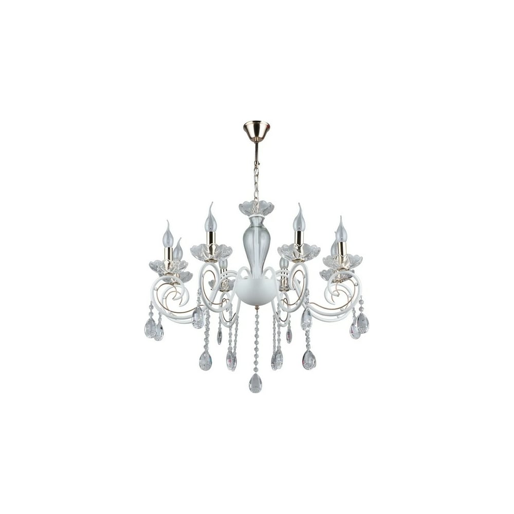 Изображение товара Люстра De City Свеча 8x60W E14 стиль неоклассика бело-золотая